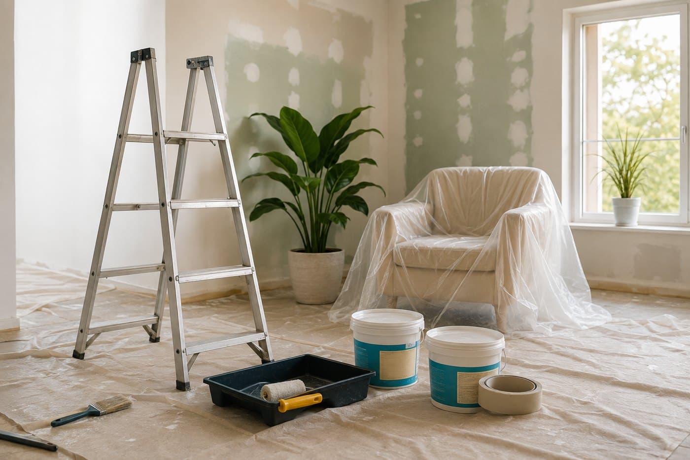 Habitación en proceso de remodelación